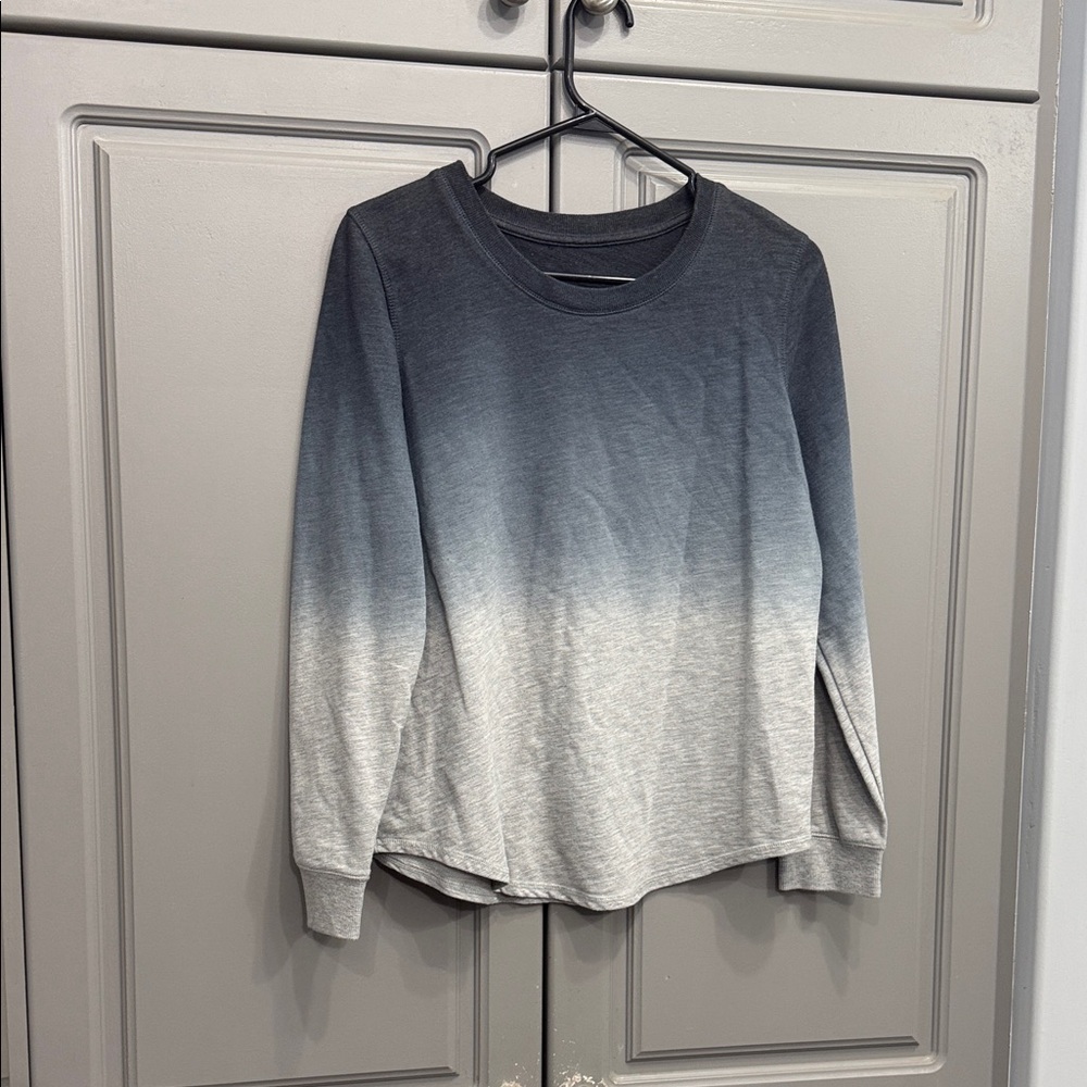 Gray Ombre Long Sleeve Shirt